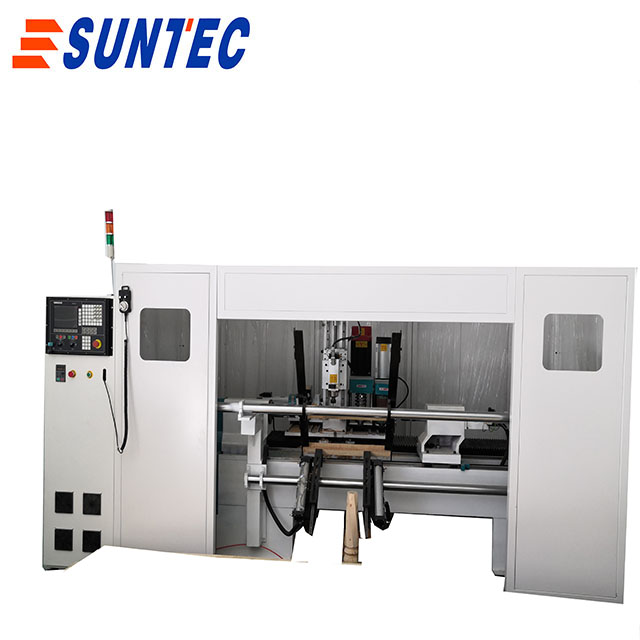 automatic cnc wood lathe center polish sawing milling  ST1220 