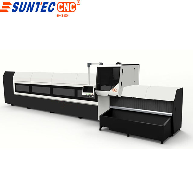 suntec automatic loading unloading fiber laser tube cutter 