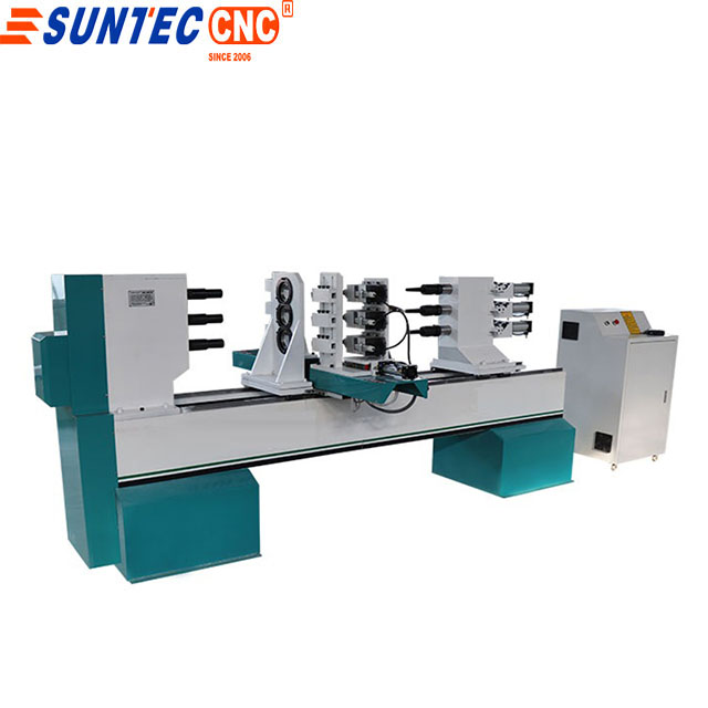 three axis sixe cutter cnc wood turning lathe 