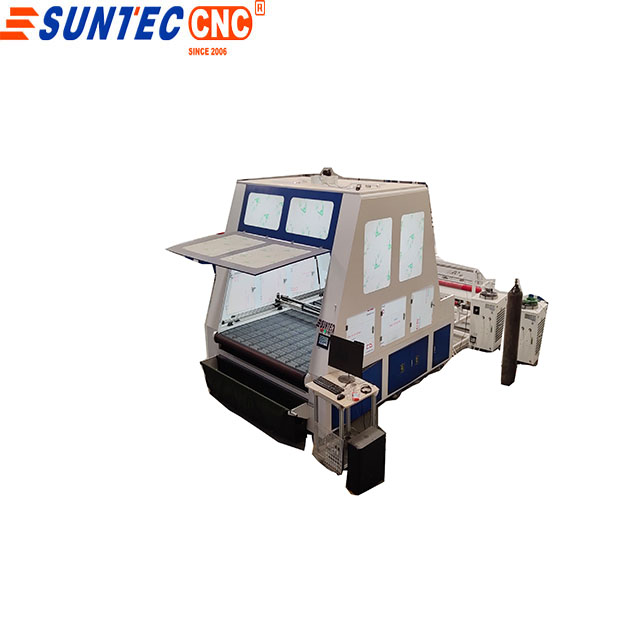 ST-2020 whole cover fabric laser cutting machine  