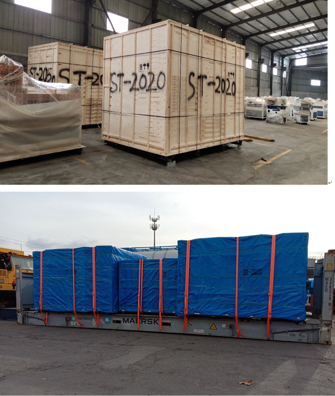 ST-2020 delivery  bu frame container 