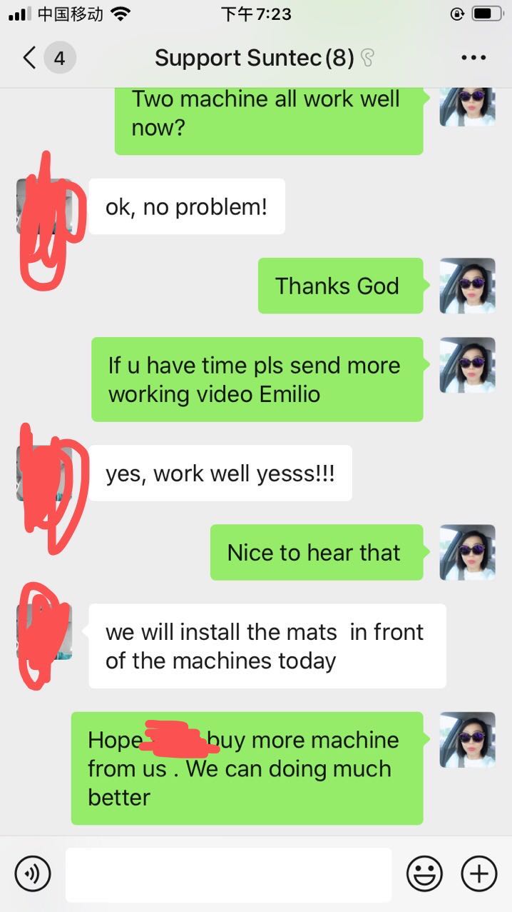 feedback for suntec laser cutter fabric 