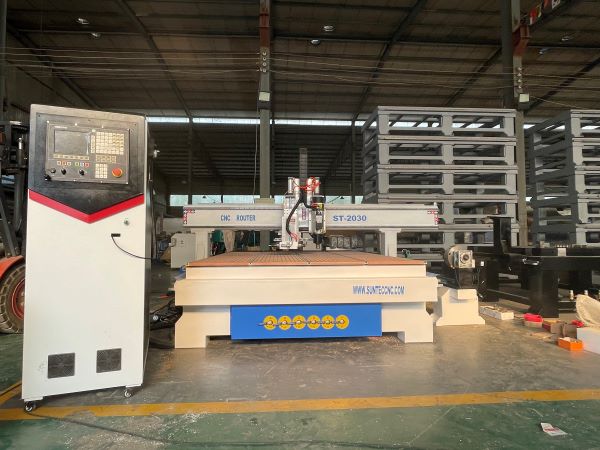 ST -2030 atc cnc router side drilling 