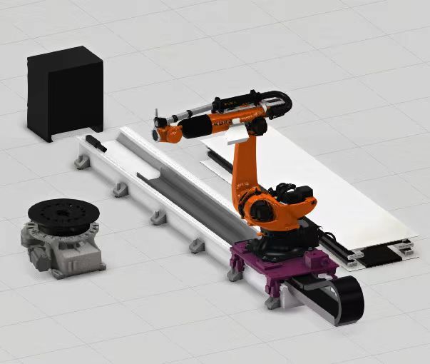 3d design 7 axis cnc robot 