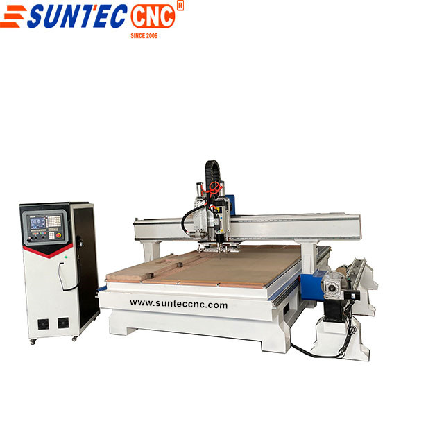 Customized side drilling atc wood cnc router with rotary ST2030 