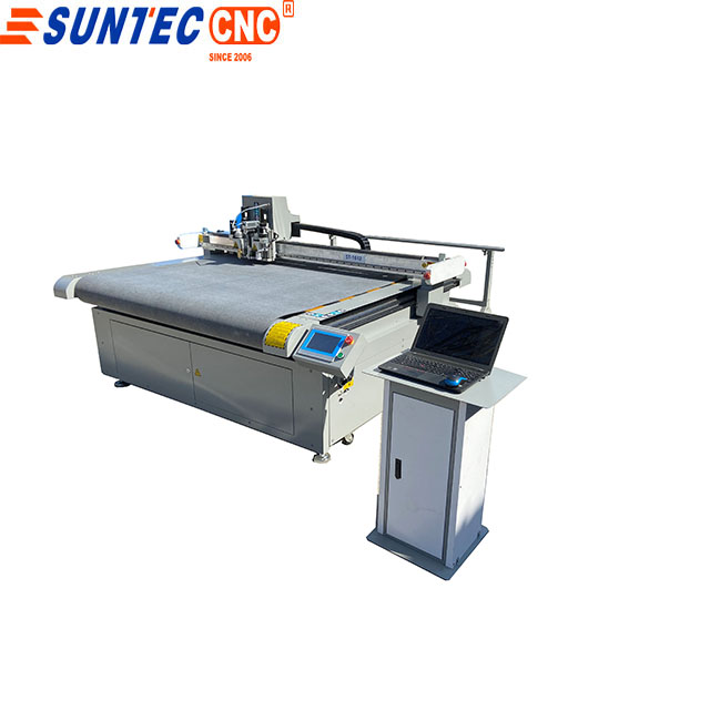 Customized SUNTEC ST-1612 oscillating knife cutter for corrugated paper cutting 