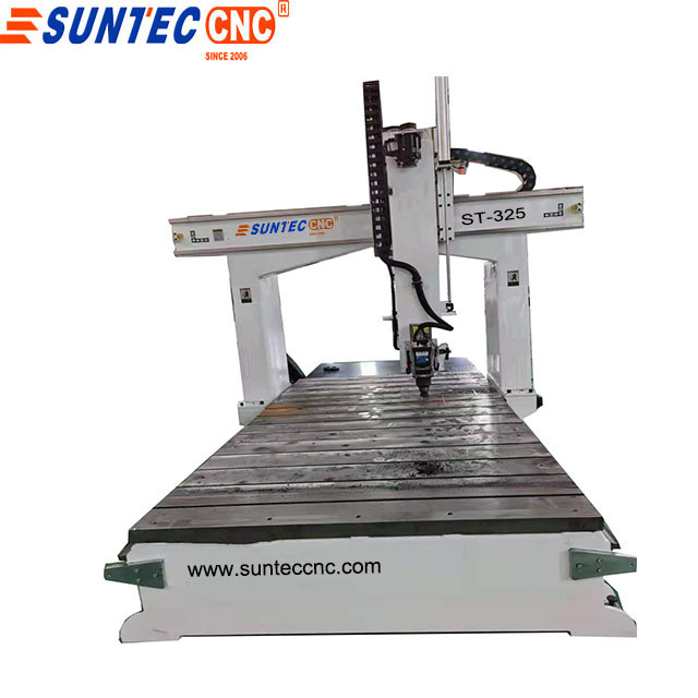 Cheap price cast iron table Economy 5 axis cnc router ST-1325 for eduction mold  