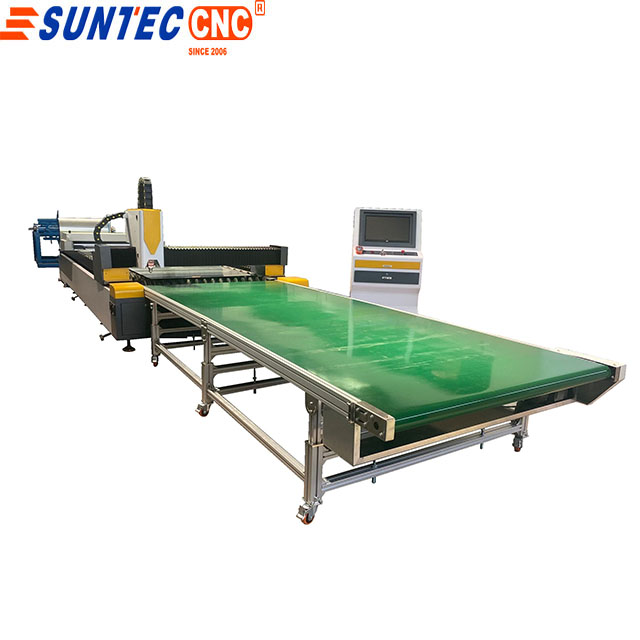 Double two customized automatic feeding  unloading coil metal sheet  fiber laser cutting machine ST15